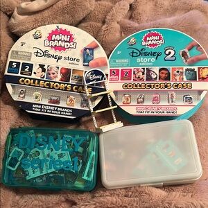Disney Mini Brands Collector's Cases with Teal and White